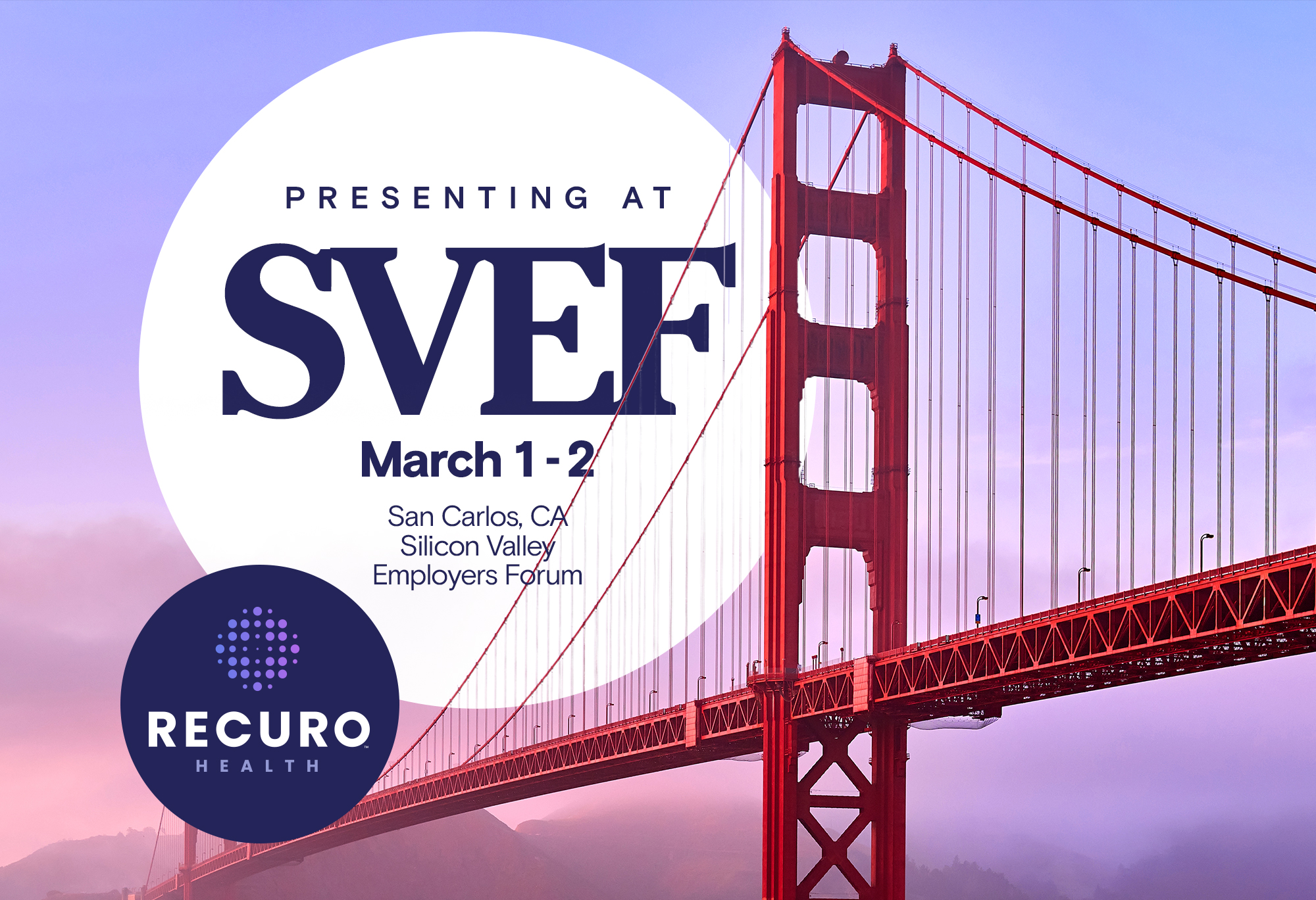Recuro Health Presents at Silicon Valley Employers Forum – Innovation Showcase