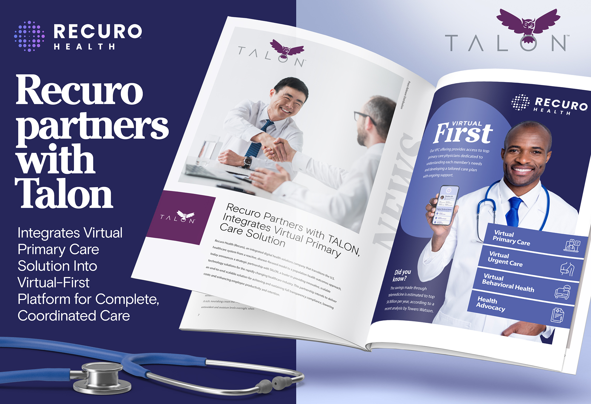 Recuro Partners with TALON, Integrates Virtual Primary Care Solution Into Virtual-First Platform